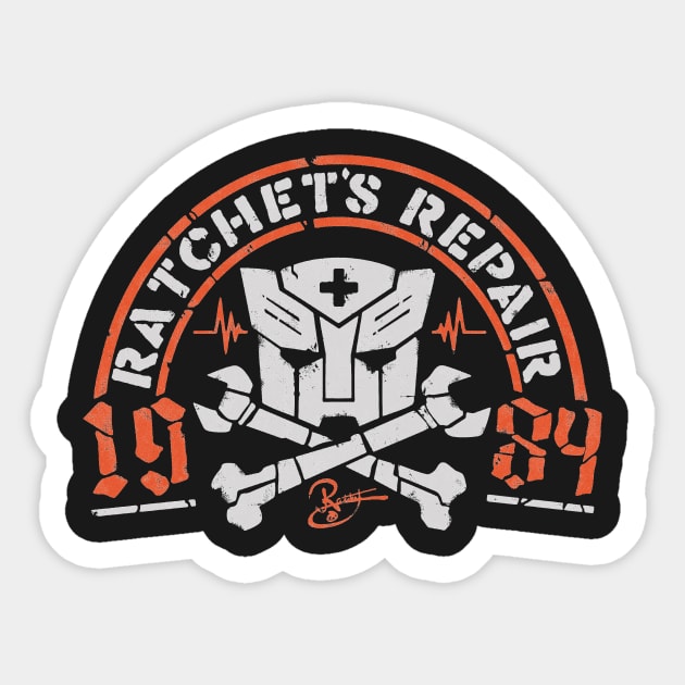 Ratchet's Repair Sticker by Punksthetic